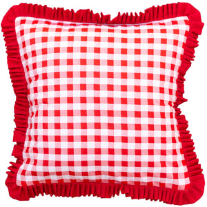 Christmas Checks Cushion Cover