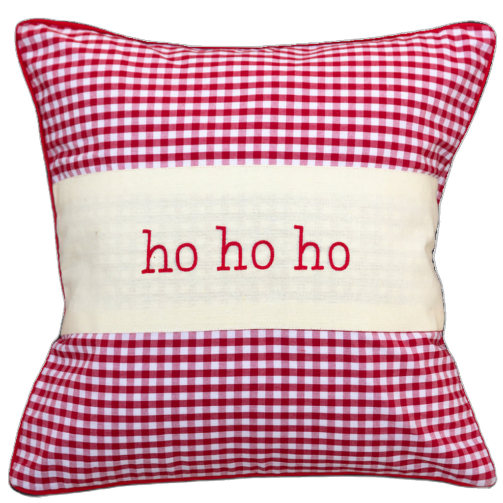 Ho Ho Ho Checks Cushion Cover